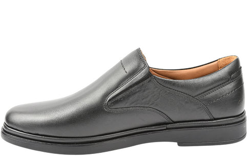 Pantofi casual, barbati, GORETTI, GR0326-175 negru, piele naturala